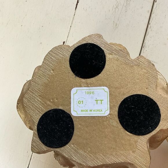 Vintage Resin Candlesticks Roses Gold - Picture 6 of 6